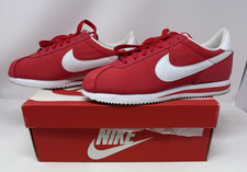 Scarpa Nike Classic Cortez 2013 taglia 9,5 M / 11 W rossa in pelle di nylon 476716-611