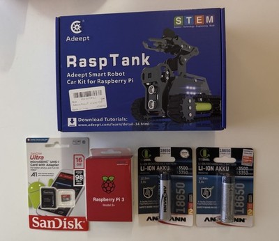 Raspberry Pi based RaspTank Robotic Car Kit