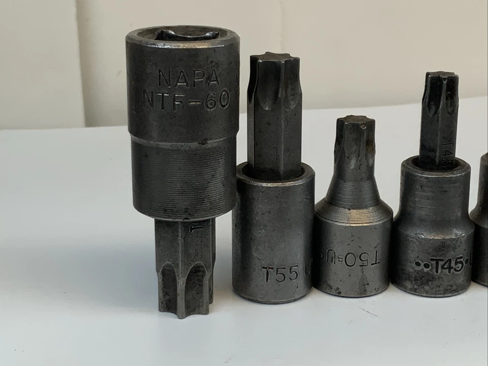 NAPA & Unbranded Torx/Hex Bits, 1/2 & 3/8 Drive, Some USA Made - Imagem 2 de 4