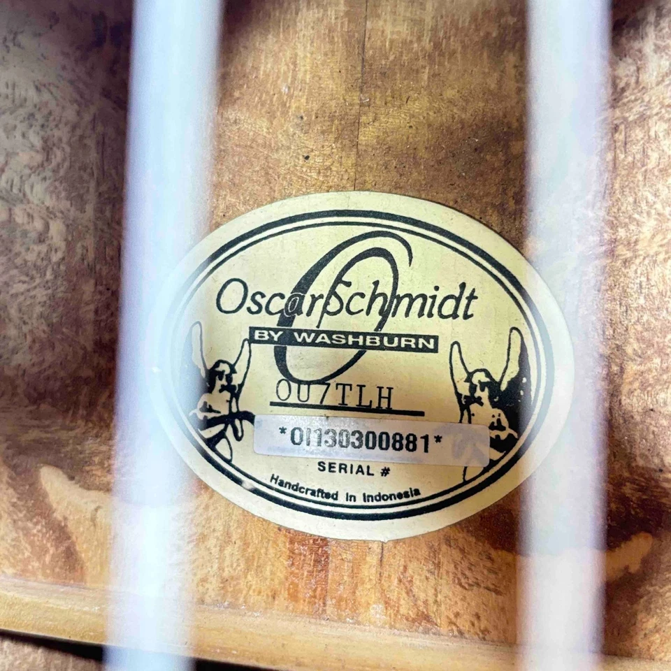 Oscar Schmidt Ukulele Spalted Mango OU7TLH With Hard Case XLNT Condition - Image 4 of 4