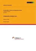 Katharina Schoenhoff | Comparative Analysis Law | Taschenbuch | Englisch (2013)