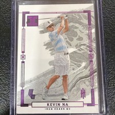 Kevin Na - 2024-25 Impeccable LIV Golf Variation 5/5 BOOK END Iron Heads Rare!
