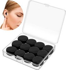 12 Pack Soft Ear Plugs for Sleeping, Reusable Moldable Silicone Earplugs Noise