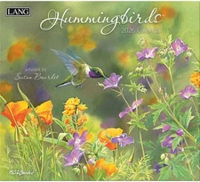 Lang Companies, Hummingbirds 2026 Wall Calendar by Susan Bourdet, 13.4'' 2026 