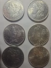 morgan silver dollar lot Of 6
