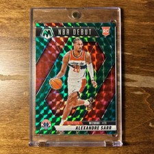2024-25 Panini Mosaic - NBA Debut Alexandre Sarr #254 Green Mosaic Prizm (RC)