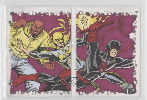 2021 Upper Deck Marvel Premier Dual Panel 1/1 Eric Shanower Auto Sketch ...