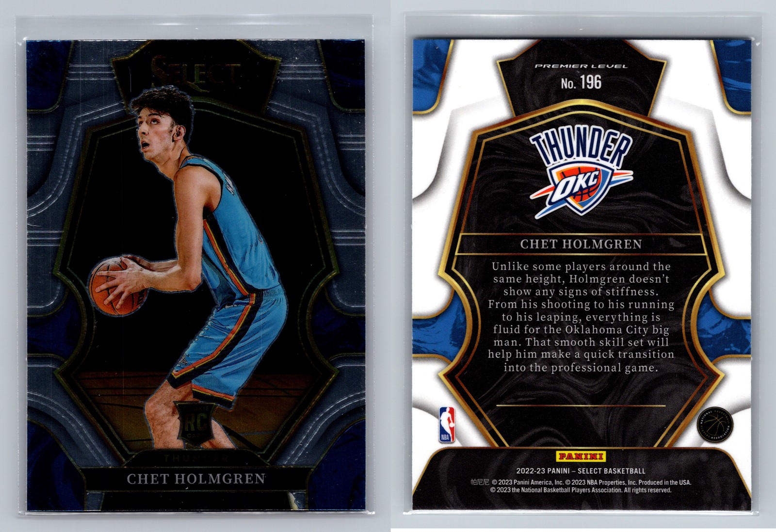 2022-23 Panini Select #196 Chet Holmgren