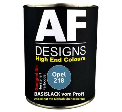 1L Autolack für Opel 218 Saphirblau Metallic Autolack Spritzfertig