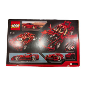 Unused LEGO Racers 8145 Ferrari 599 GTB Fiorano 1:10 Scale Car Set V12 Engine