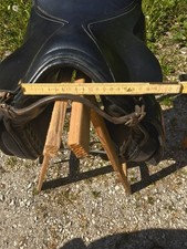 Dressursattel 18 Zoll aus Leder, Schwarz