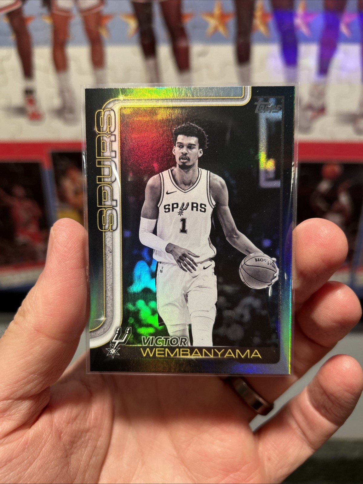 2025-26 Topps Victor Wembanyama Blackout Black Friday Parallel #195 Spurs SSP