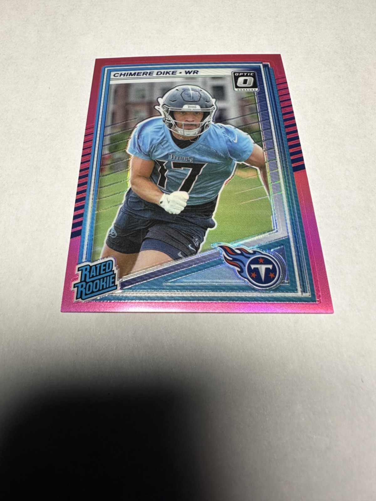 Chimere Dike 2025 Donruss Optic #269 Rated Rookie Pink Prizm RC