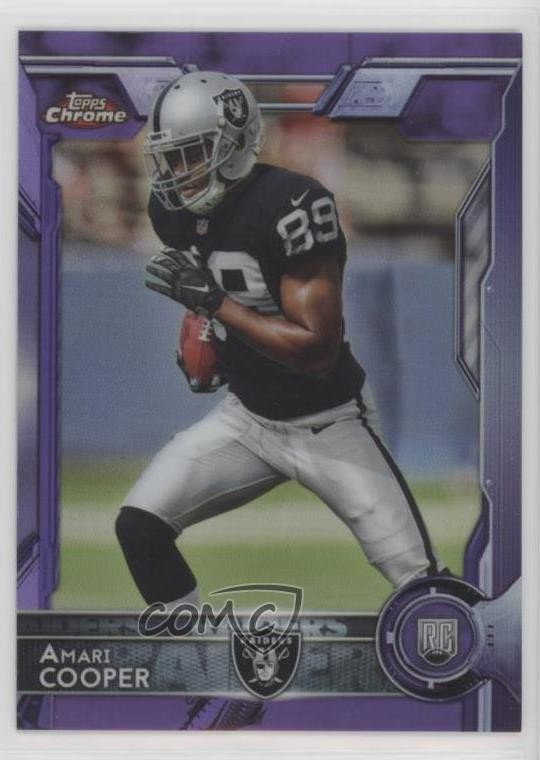 2015 Topps Chrome Rookies Purple Refractor Amari Cooper #115 Rookie RC 0uf1