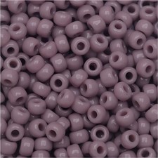 Miyuki Round Rocaille Seed Beads Size 6/0 20GM Opaque Mauve 6-410