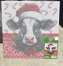 Hobby Lobby Christmas Highland Cow Diamond Painting Kit-Christmas diamond art
