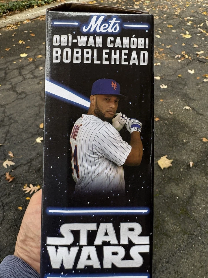 Star Wars New York Mets Robinson Cano Obi-Wan Canobi Bobblehead NUEVO EN CAJA 2019 Foto 2 de 2