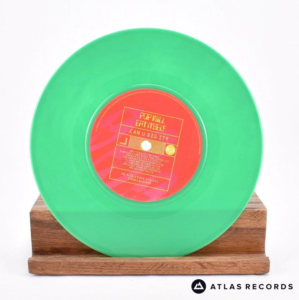 Pop Will Eat Itself - Can U Dig It? - Green 7" Vinyl Record - VG+/VG+ - Image 3 of 4