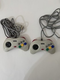 Sega Saturn HST-0014 Console Tested Working Japan Model Used 2 controllers 