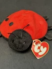 Vintage Ty Beanie Babies Lucky the Ladybug Felt Spots 3rd 1st Generation Tags