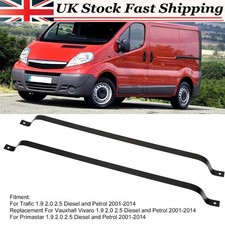 2x Fuel Tank Support Straps For Trafic Vauxhall Vivaro 1.9 2.0 2.5 2001-2014