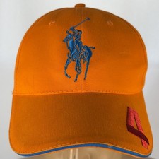 Polo Ralph Lauren Fragrances 4 Orange Big Pony Logo Embroidered Strapback Hat