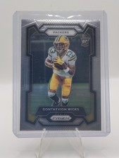 2023 Panini Prizm Football Dontayvion Wicks Rookie #333 Green Bay Packers 