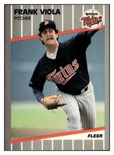 Frank Viola 1989 Fleer #127 Minnesota Twins VTG Baseball *341