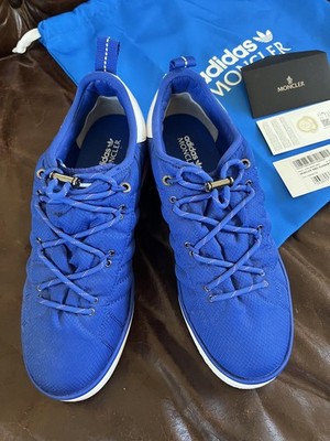 New MONCLER X ADIDAS CAMPUS Men Sneakers Royal Blue dust bag 10.5  44 2/3 IG7864