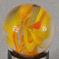 Vintage Hybrid Cat's Eye Marble .61 Inches Near-Mint Condition