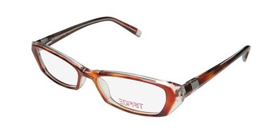 NEW ESPRIT 17364 GLASSES BROWN WOMENS CAT EYE 48-15-135 FULL-RIM 535 PLASTIC
