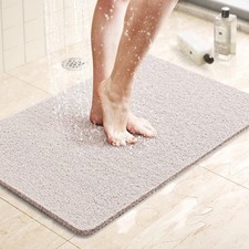 Shower Mat Bathtub Mat Non-Slip Bath Mat with Drain, Quick Drying  24x16 inch