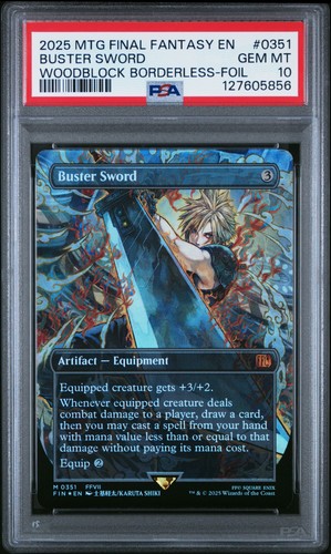 Buster Sword (Borderless) #0351 Final Fantasy MTG Foil