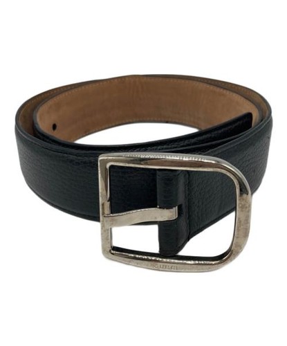 GUCCI                    Grained leather belt black 449716
