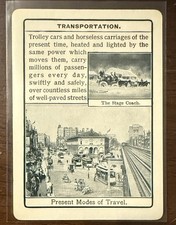 1903 Cincinnati Fireside Game Co National Life Present Modes Of Travel