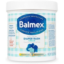 2 Pack Balmex Diaper Rash Cream Jar 16Oz Each