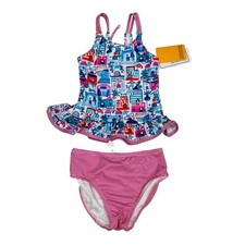 NWT Florence Eiseman Size 4 Beach Scene Swimsuit