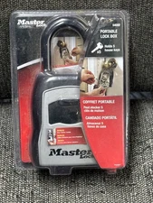 New Master Lock Safe Space 5400D Portable Lock Box Holds 5 Keys Combination Dial