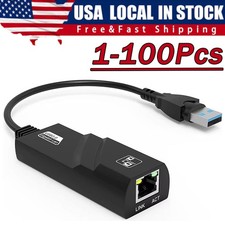 USB 3.0 Gigabit Ethernet LAN RJ45 1000Mbps Network Adapter For Windows PC Lot