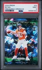 2024 Panini Prizm Bo Nix #23 Fireworks Green Ice Prizm (RC) PSA 9 Broncos