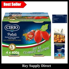 Organic 100% Italian Peeled Plum Tomatoes - 4 Cans of Fresh Flavor, 400g Each