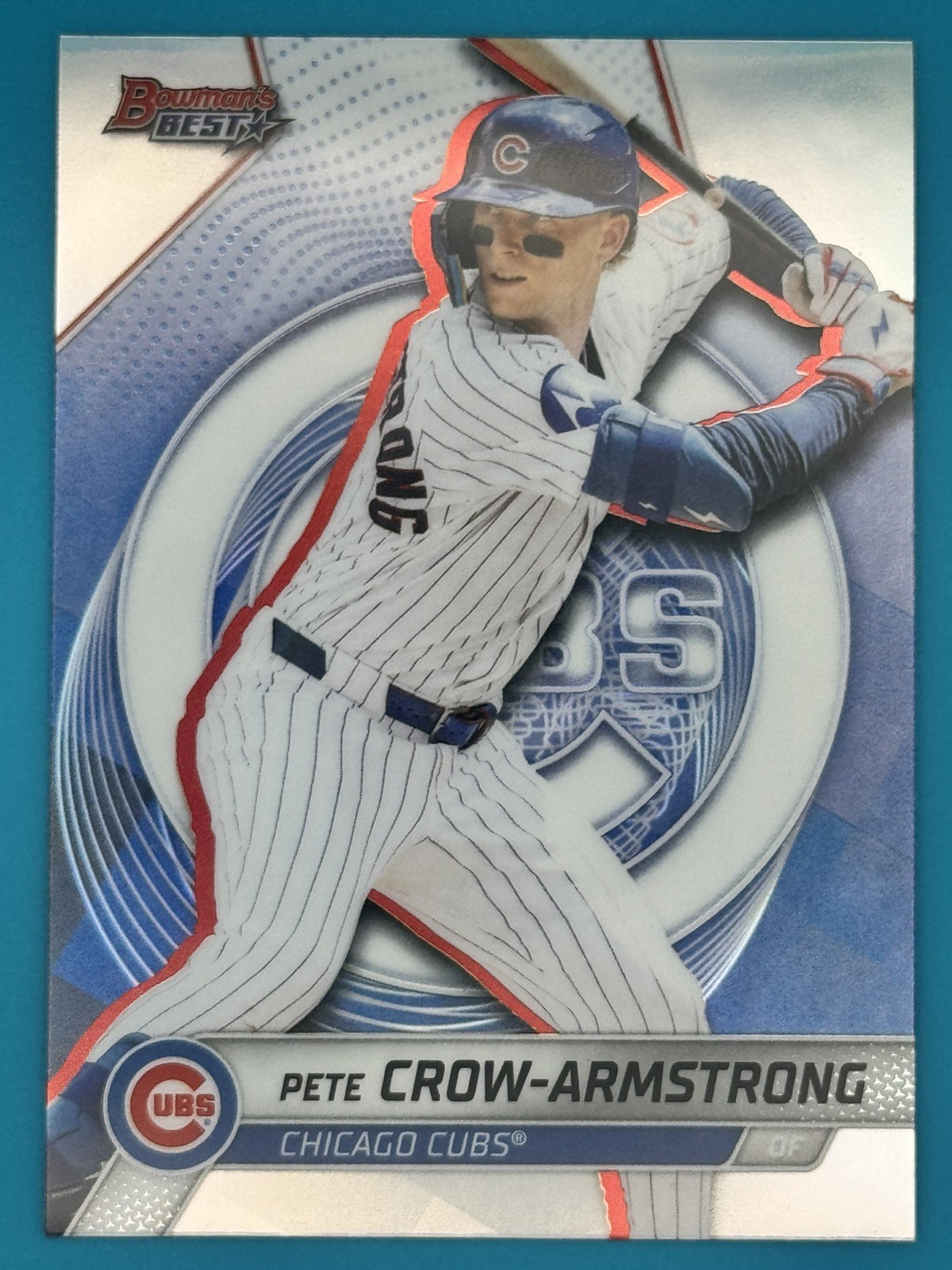 2024 Topps Bowman’s Best Pete Crow-Armstrong Refractor #17 Chicago Cubs
