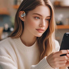 Translation Earbuds 144 Languages Translator Device Wireless Ear Hook Earphones