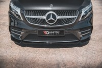 Maxton Design Frontlippe V.3 Passend FüR Mercedes V-Klasse Amg-Line W447 Schwarz