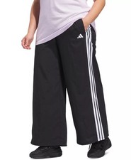 adidas Plus Size 3-Stripe Trim Woven Track Pants Black 1X