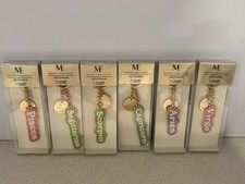 Modern Expressions Lot Of 6 Assorted Keychains Zodiac Signs New