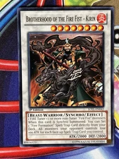 Yugioh Brotherhood Of The Fire Fist - Kirin JOTL-EN042 1st Edition Single