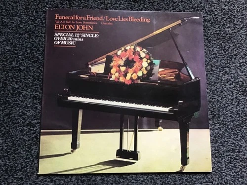ELTON JOHN - FUNERAL FOR A FRIEND 1978 12” SINGLE DJM (DJT 15000) EXCELLENT