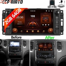 For Dodge Durango 2011 2012 2013 Car Stereo Radio Android 15 Carplay Gps Camera