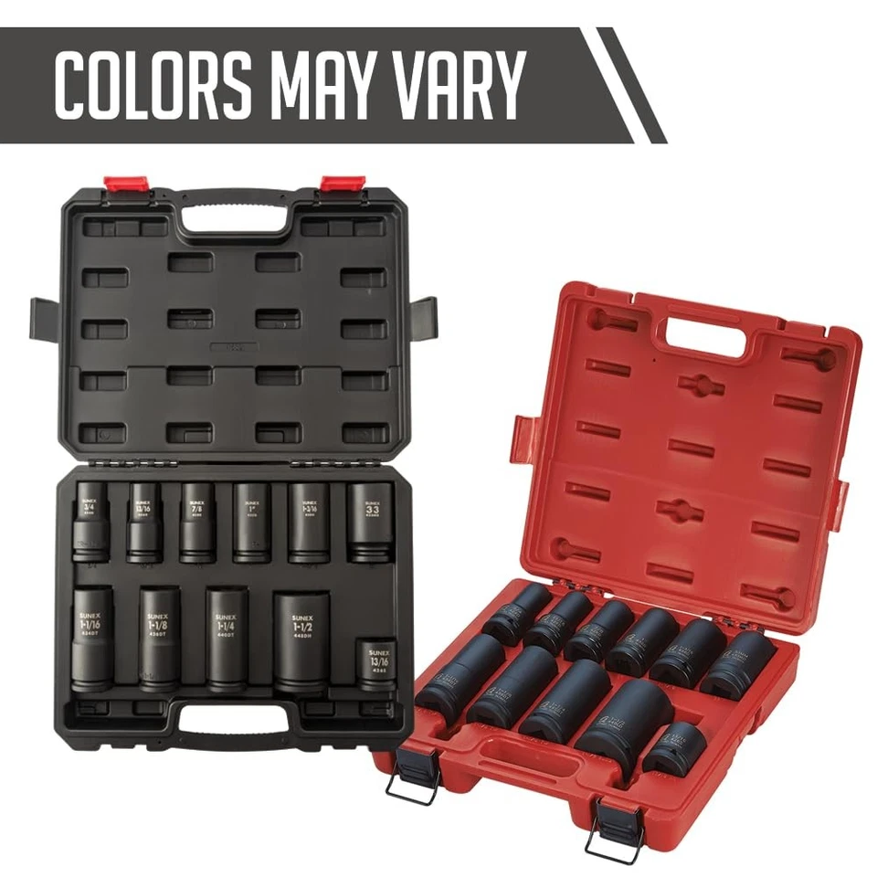 Sunex 4632 3/4-Inch Drive Wheel Service Impact Socket Set, 11-Piece - Image 2 of 2